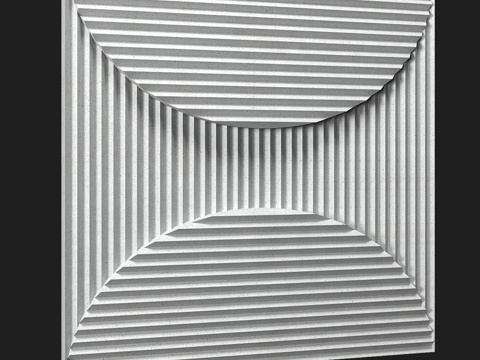  Om 棱纹方凳 23d模型 