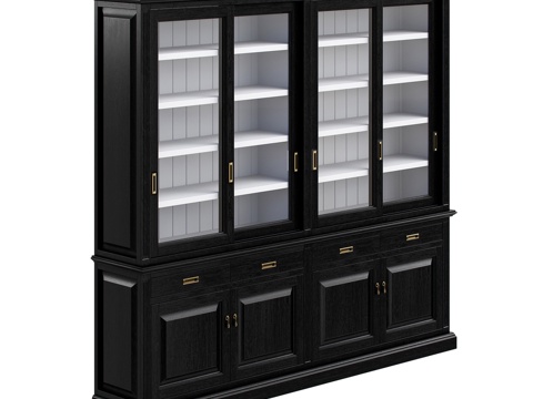  TIMELESS展示柜（4格）3d模型 