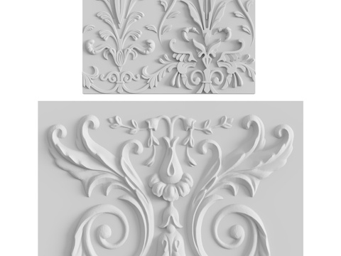  饰带 #1 和 #93d模型 