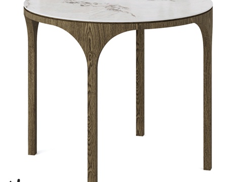  (OM) 圆形餐桌 Fekda3d模型 