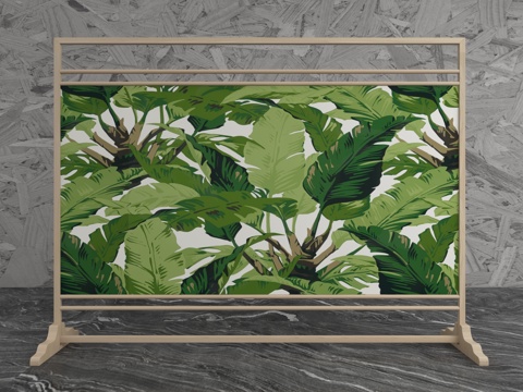  现代屏风隔断3d模型 