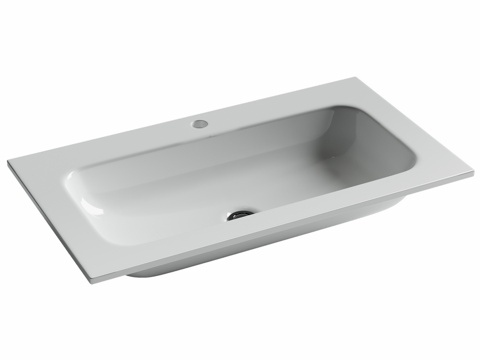  OM Grace矩形台面洗脸盆，带3d模型 