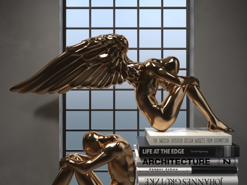  现代装饰摆件3d模型 