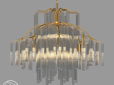  LampsShop.ru L1592 柳枝吊灯3d模型 