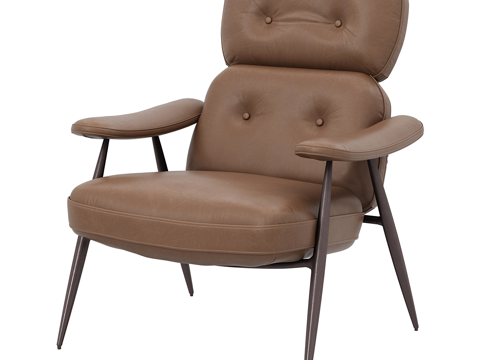  现代简约单人沙发 单人沙发 简约沙发 休闲沙发 客厅沙发3d模型 