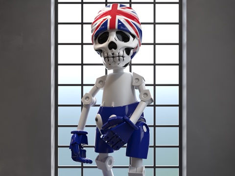  现代公仔摆件3d模型 