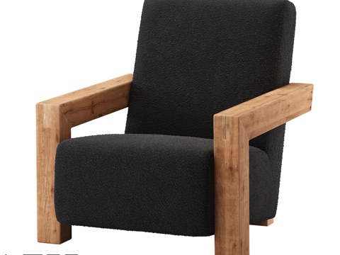  LoftDesigne 31202 型号扶手椅3d模型 