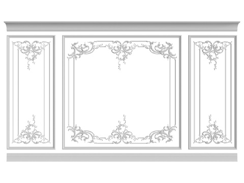  墙面组合 #1813d模型 