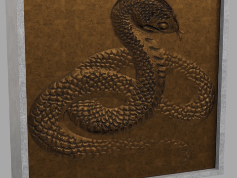  现代浮雕墙3d模型 