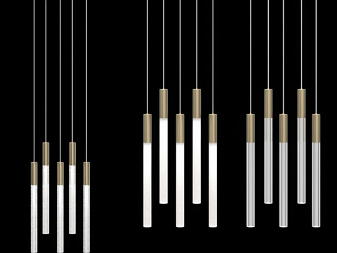  矩形底座吊灯 IT-Laser-Recta3d模型 