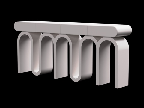  生物圈大型台面OM3d模型 