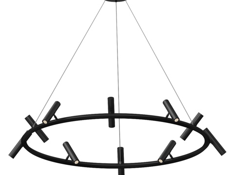  Veronia黑水晶吊灯 07613-10A,193d模型 