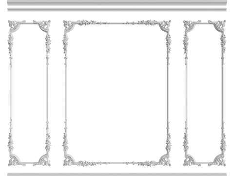  墙面组合 #1743d模型 