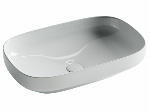  OM 悬挂式矩形洗脸盆 Element 5003d模型3d模型 