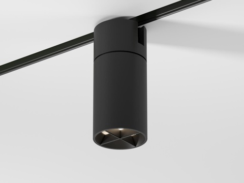  纤薄磁吸轨道灯 13W 4000K Kars (黑色) 83d模型 