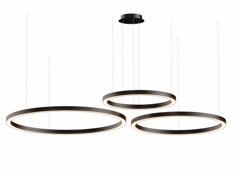  LED吊灯Corona水平环形603d模型 