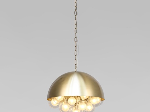  30177 黄铜吊灯3d模型 