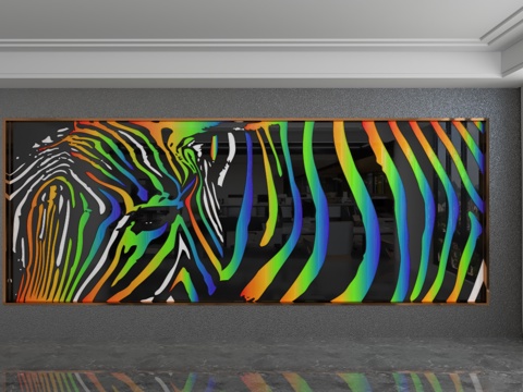  现代背景墙3d模型 