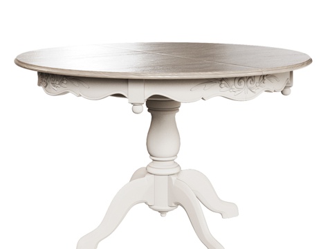  OM经典风格圆形餐桌3d模型 