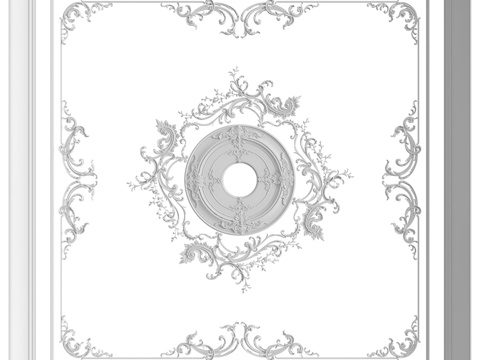  天花板组合 No. 1013d模型 