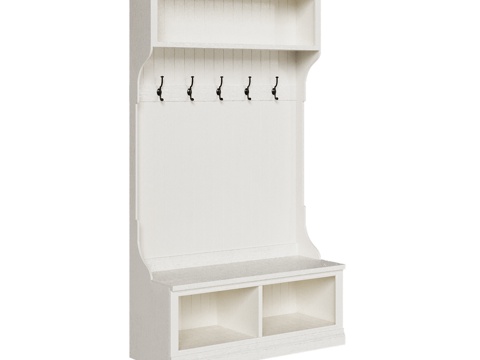 OM 海滨风格玄关开放式衣柜3d模型