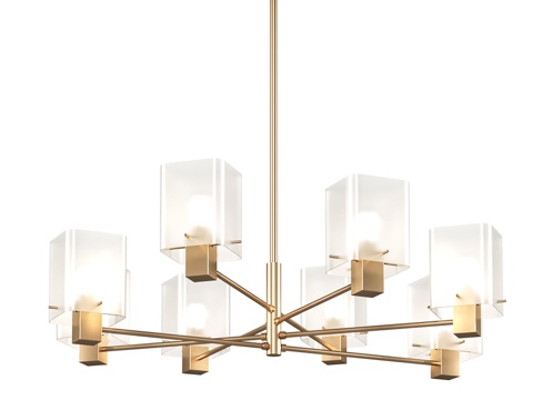  OM吊灯LH57033，伞形灯3d模型 