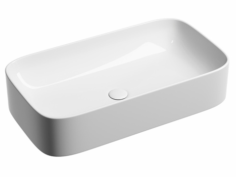  OM 悬挂式矩形洗脸盆 Element 7053d模型 