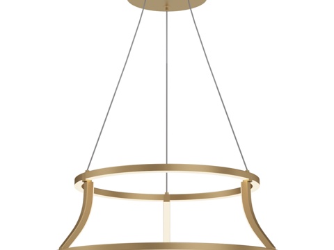  欧法赛吊灯 QN-CADOUX-P-BG3d模型 