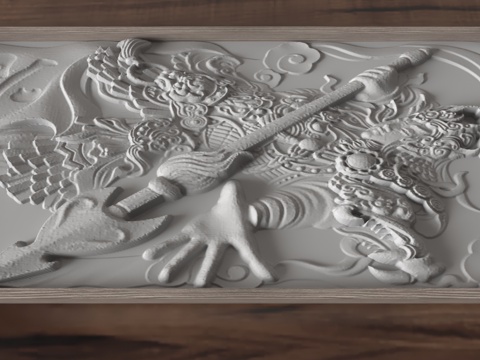  现代茶盘3d模型 