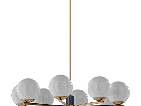  OM杆式吊灯 Stilfort系列 Sharo3d模型 