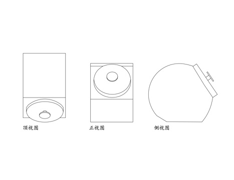 糖果盒 糖罐 储糖罐 糖果收纳罐 零食糖罐cad施工图