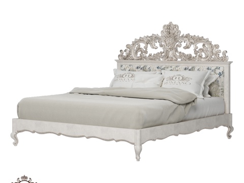  (OM) 床 Eleanor Grand 罗曼诺家居3d模型 