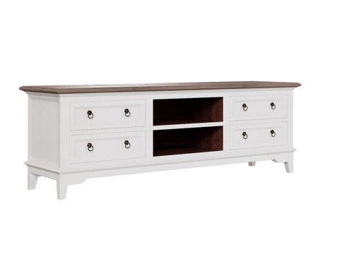  OM电视柜4抽屉乡村风格3d模型 