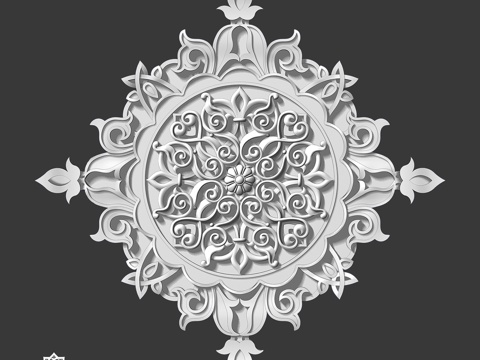 装饰花饰 Ro 1914 OM3d模型 