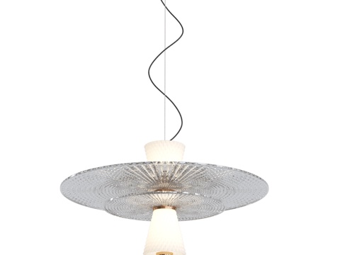  40029 1 LED吊灯白色3d模型 