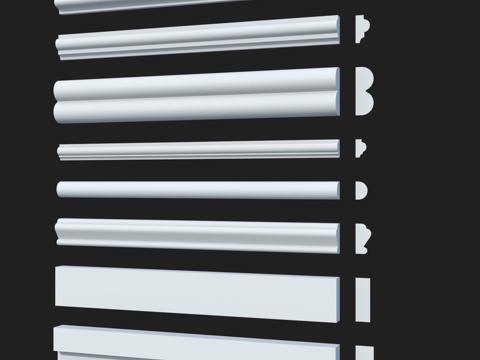  光滑装饰条套装49. LepGrand3d模型 