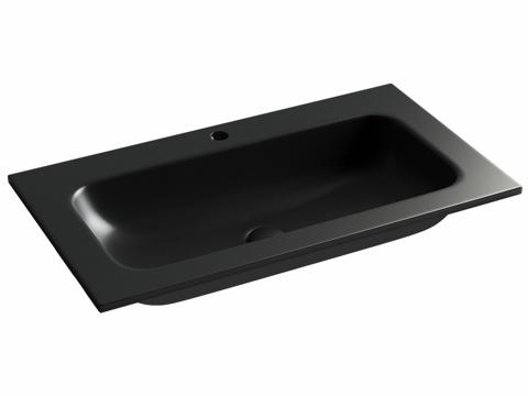  OM Grace矩形台面式洗手盆带龙头3d模型 