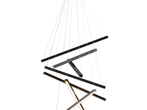  LED吊灯Line Cascad 7x750mm OM3d模型 