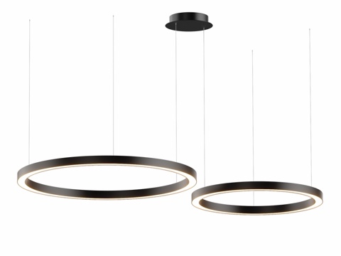  LED吊灯Corona水平环形603d模型 