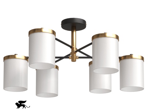  ARTE灯具OM A4099PL-6BK3d模型 