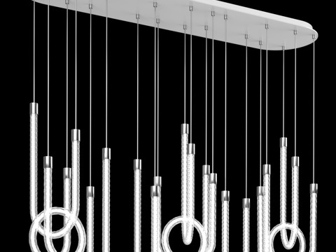  Levita 萤石吊灯 FL1180-10P (OM)3d模型 