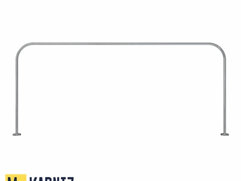  淋浴盘窗帘杆 U形 180x80 Mr.KARNIZ3d模型 