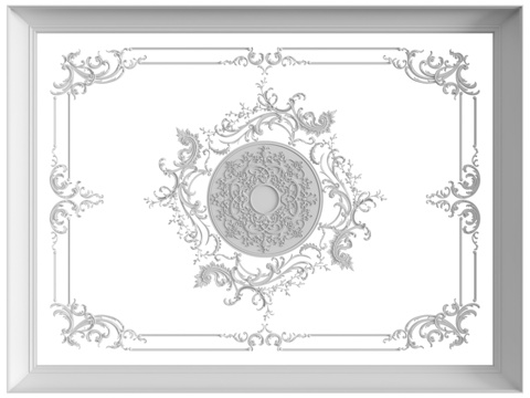  天花板组合 No. 1023d模型 