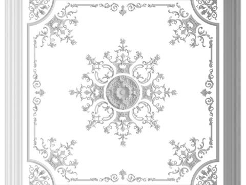  天花板组合 No. 973d模型 