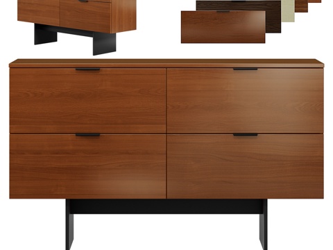  Asrago抽屉柜3d模型 