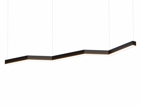  LED吊灯之字形LED ZIGZAG F型O款3d模型 