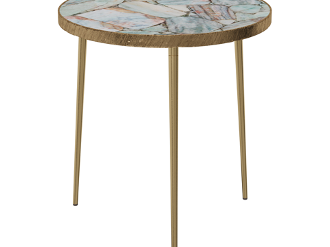  现代简约轻奢茶几 茶几 简约茶几 客厅茶几 圆形茶几3d模型 