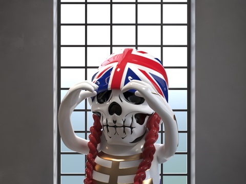  现代公仔摆件3d模型 