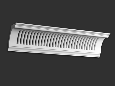  装饰檐口 SKT176V (通风型)3d模型 