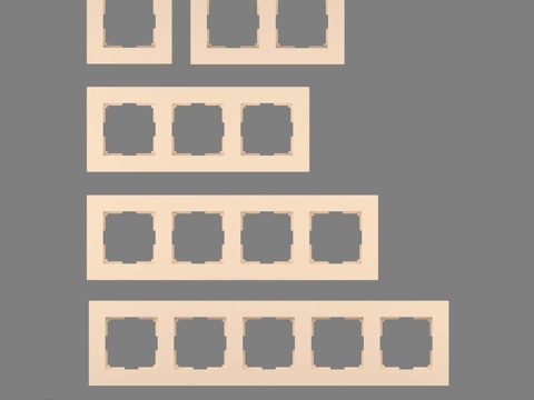  OM 塑料开关插座框架 W3d模型 